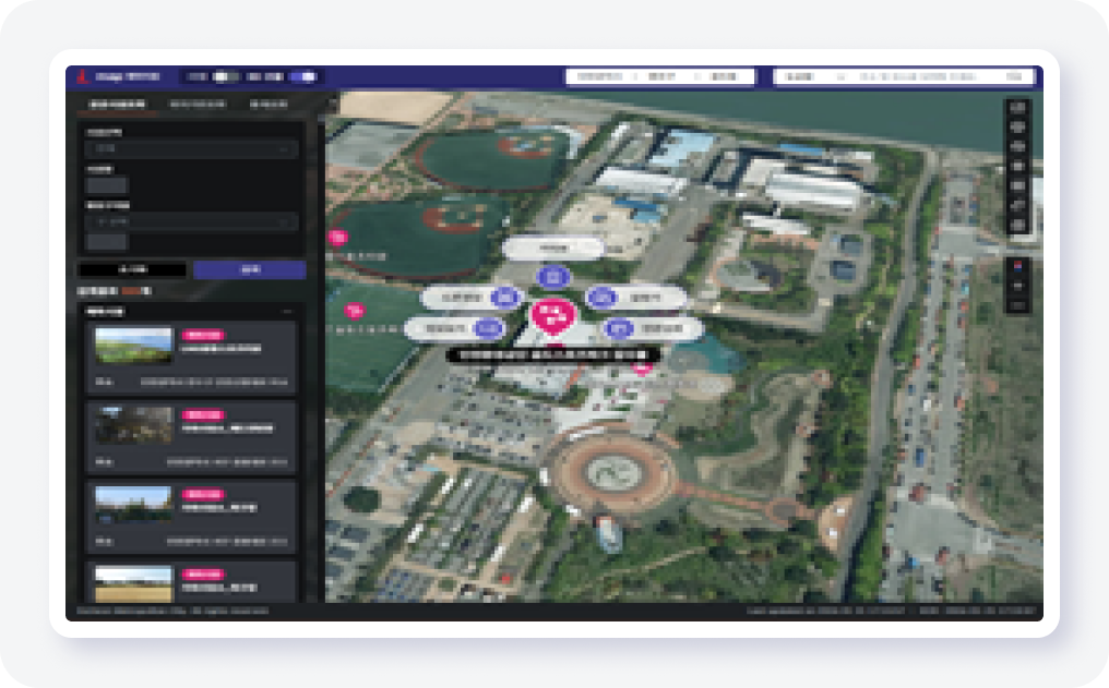 실사형입체지도 3D 이미지